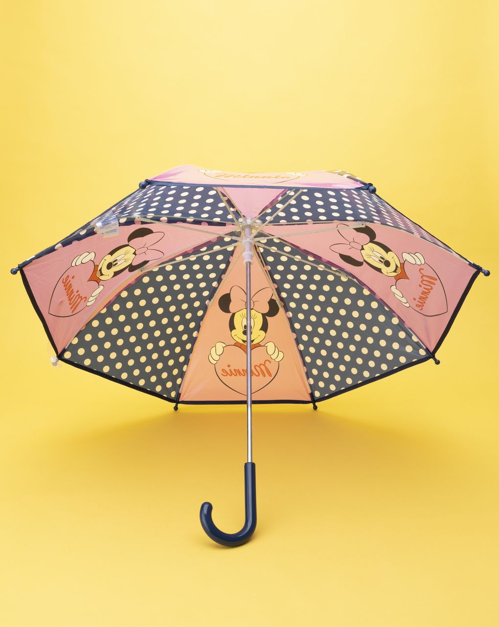 παιδική ομπρέλα μπλε πουά/ροζ minnie για κορίτσι - Prénatal