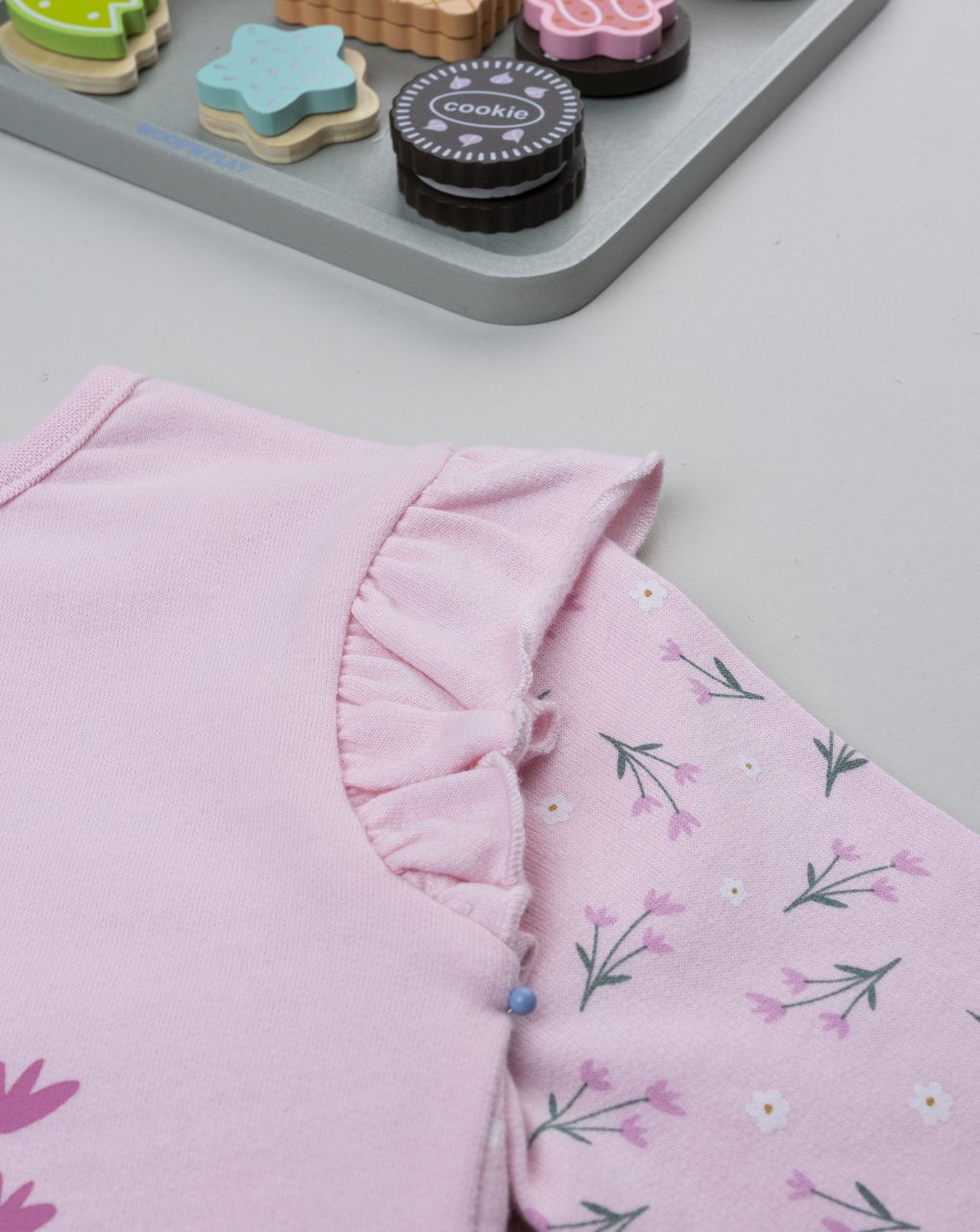 βρεφική πιτζάμα ολόσωμη ροζ bambi για κορίτσι - Prénatal