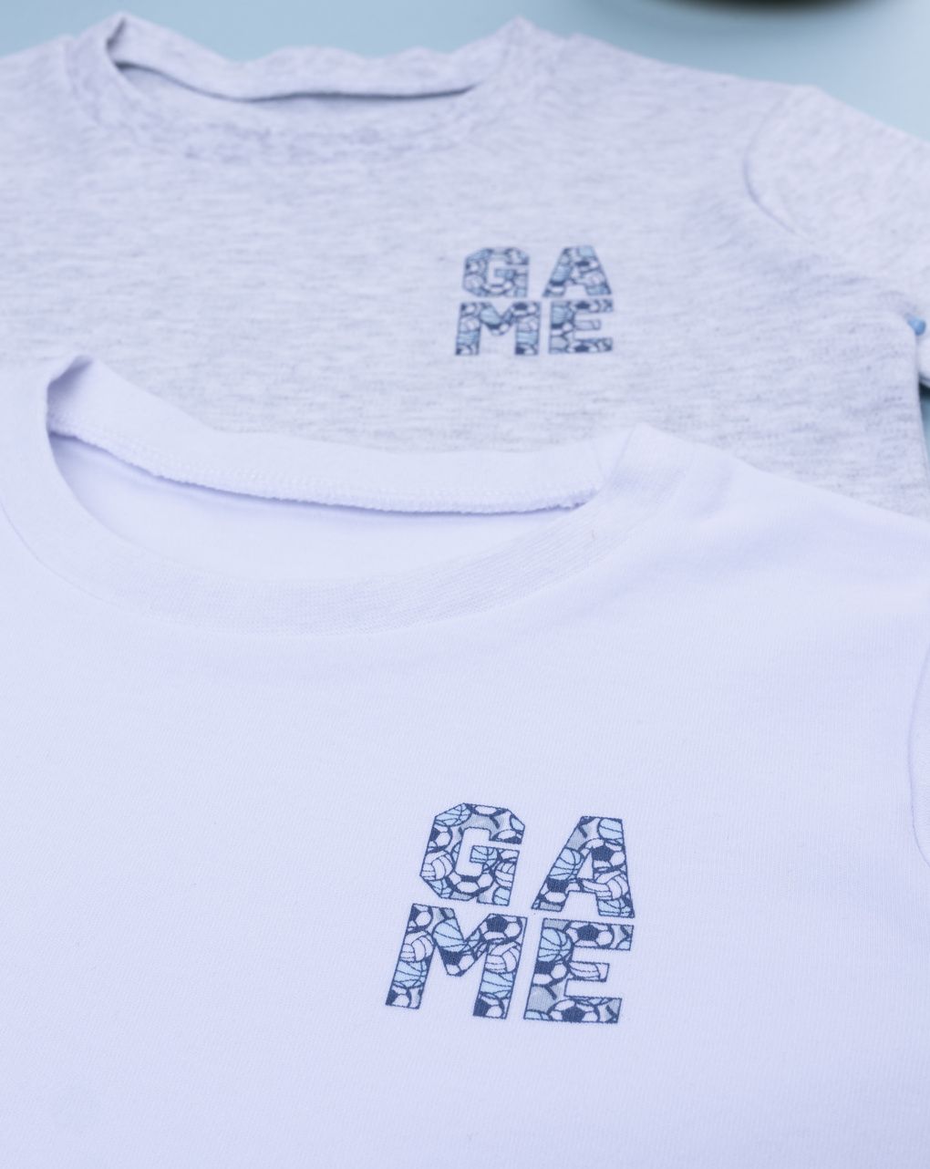 παιδικά φανελάκια λευκό/γκρι game για αγόρι - Prénatal