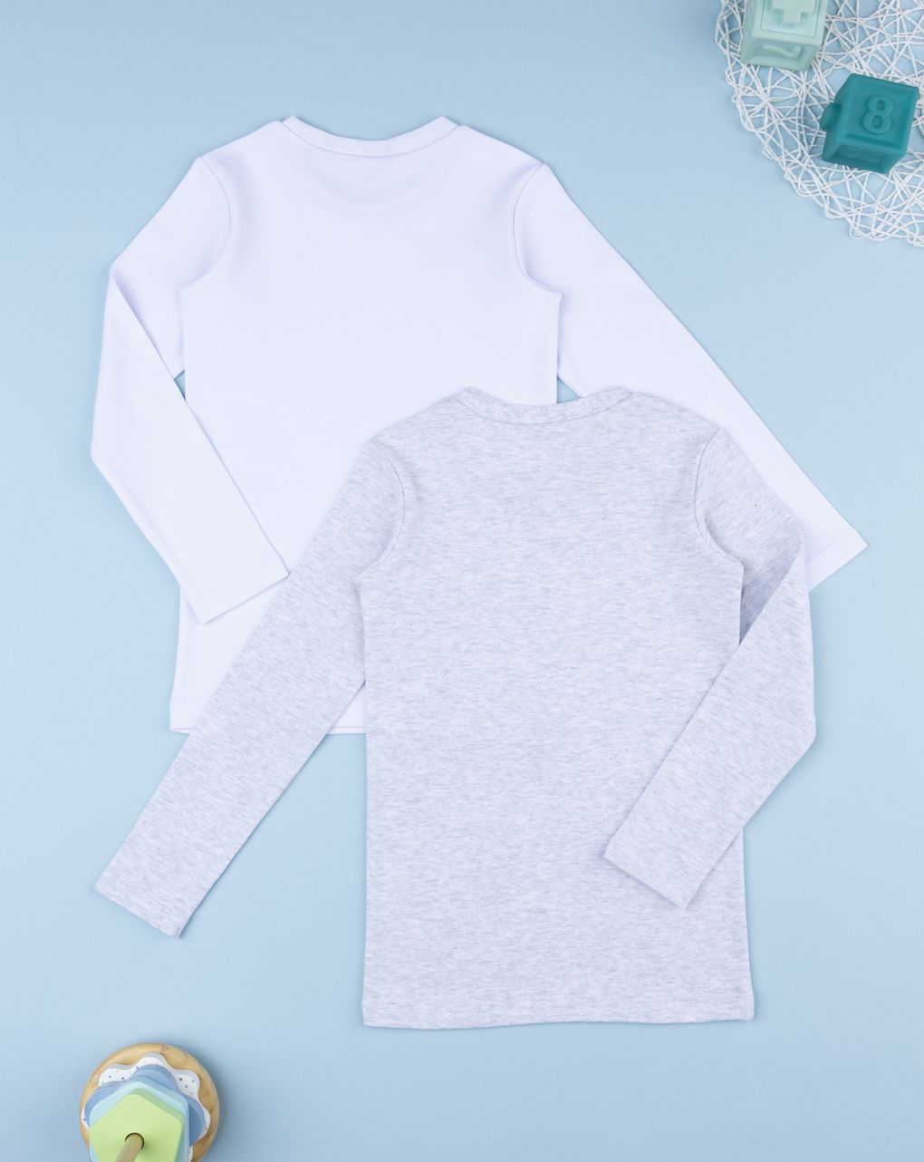 παιδικά φανελάκια λευκό/γκρι game για αγόρι - Prénatal