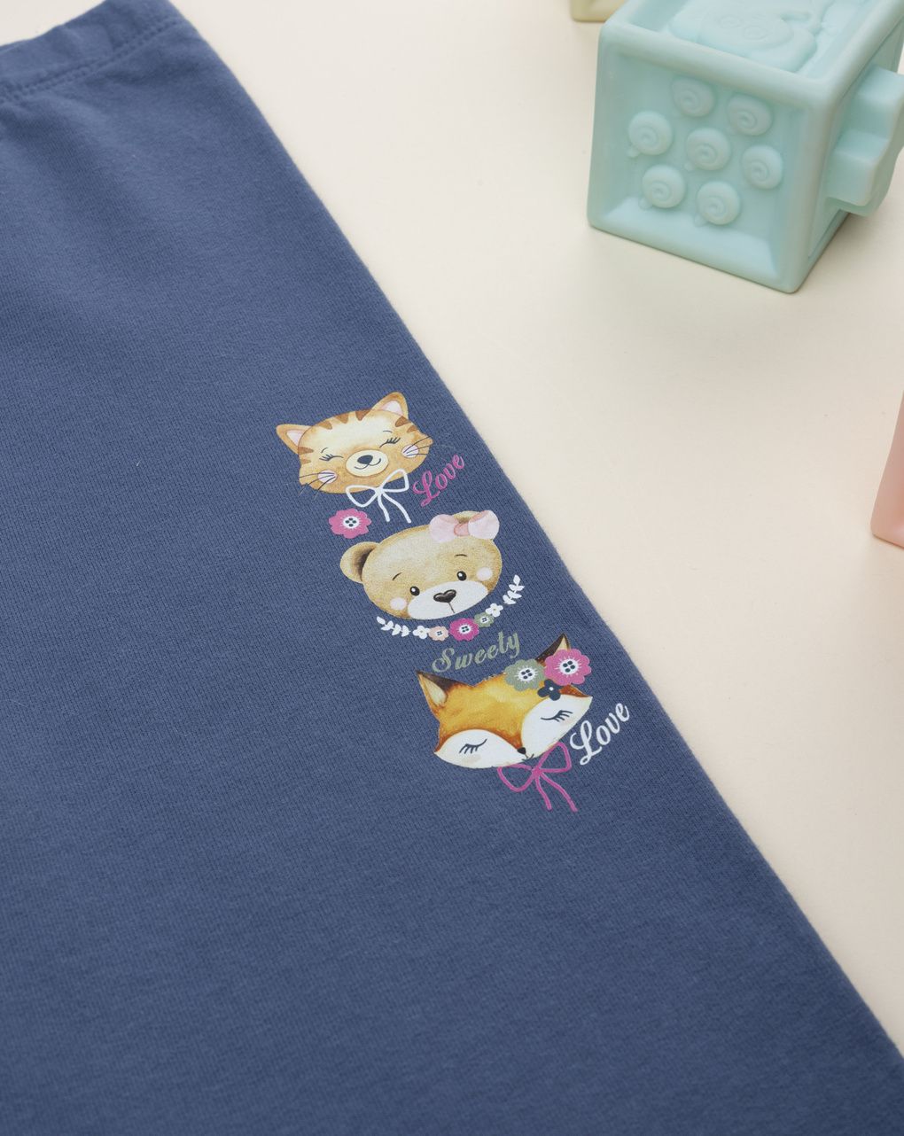 παιδικό κολάν μπλε με ζωάκια για κορίτσι - Prénatal