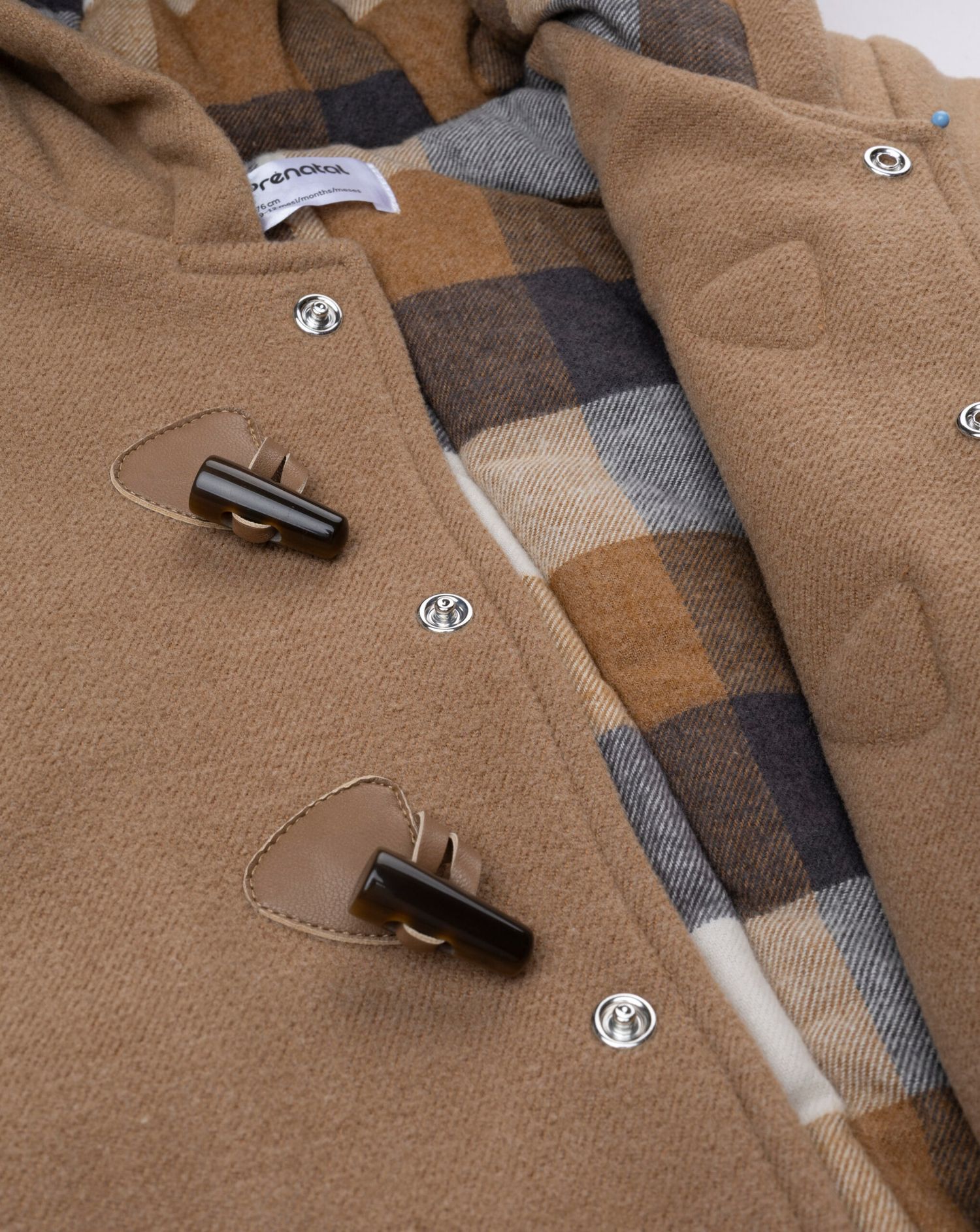 βρεφικό παλτό montgomery καφέ για αγόρι - Prénatal