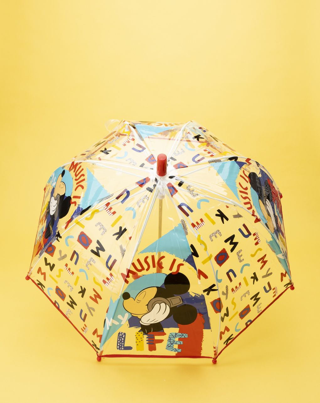 παιδική ομπρέλα διαφανής mickey για αγόρι