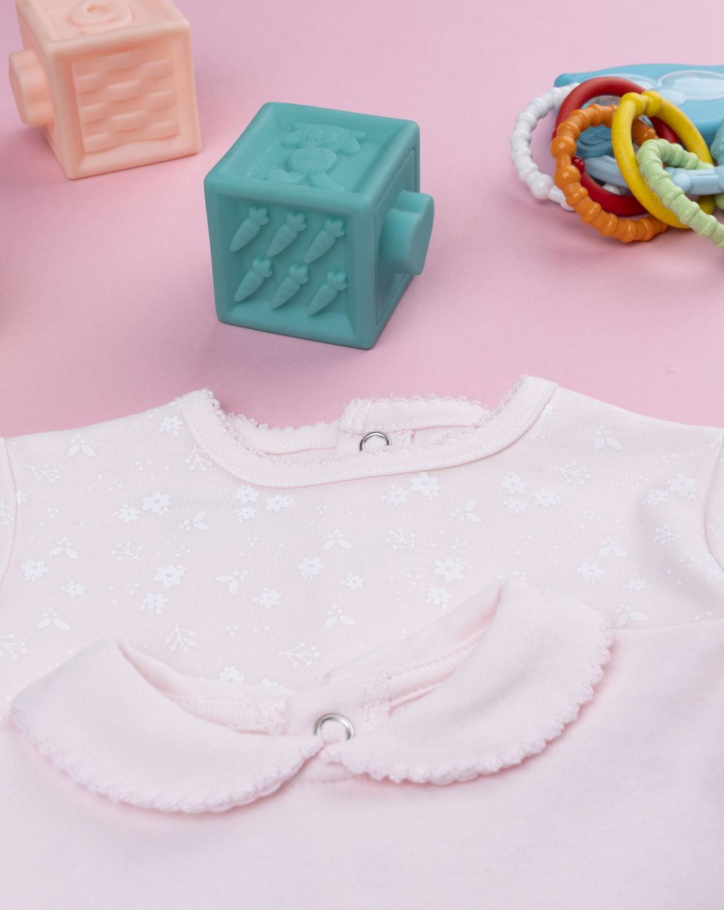 βρεφικό σετ φορμάκια με λαγουδάκια πακέτο x3 για κορίτσι - Prénatal