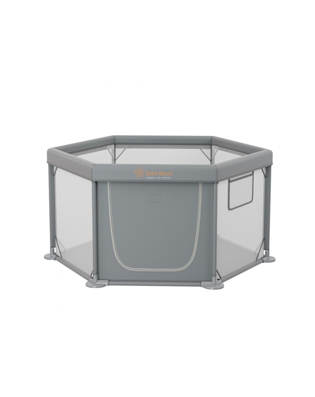 Bebe stars παρκοκρέβατο πολύγωνο nestilo grey 889-100