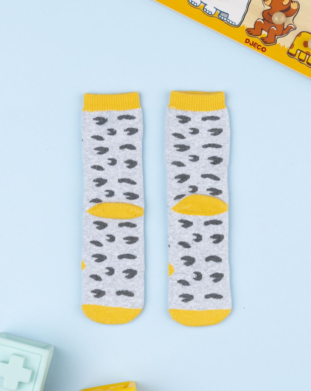 βρεφικές αντιολισθητικές κάλτσες με σκυλάκια για αγόρι - Prénatal