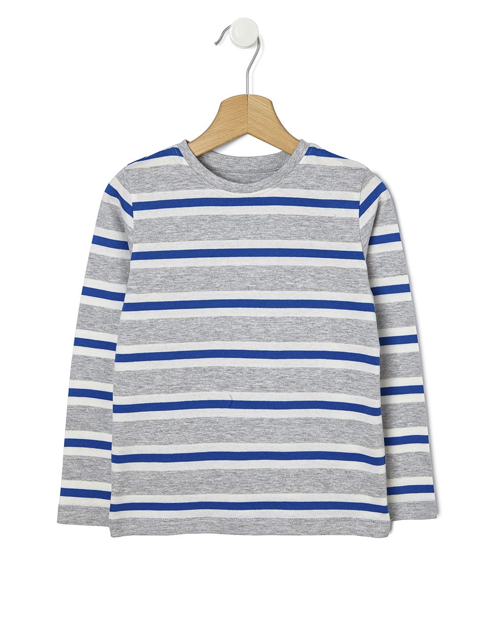 παιδική μπλούζα ριγέ μπλε/γκρι για αγόρι - Prénatal
