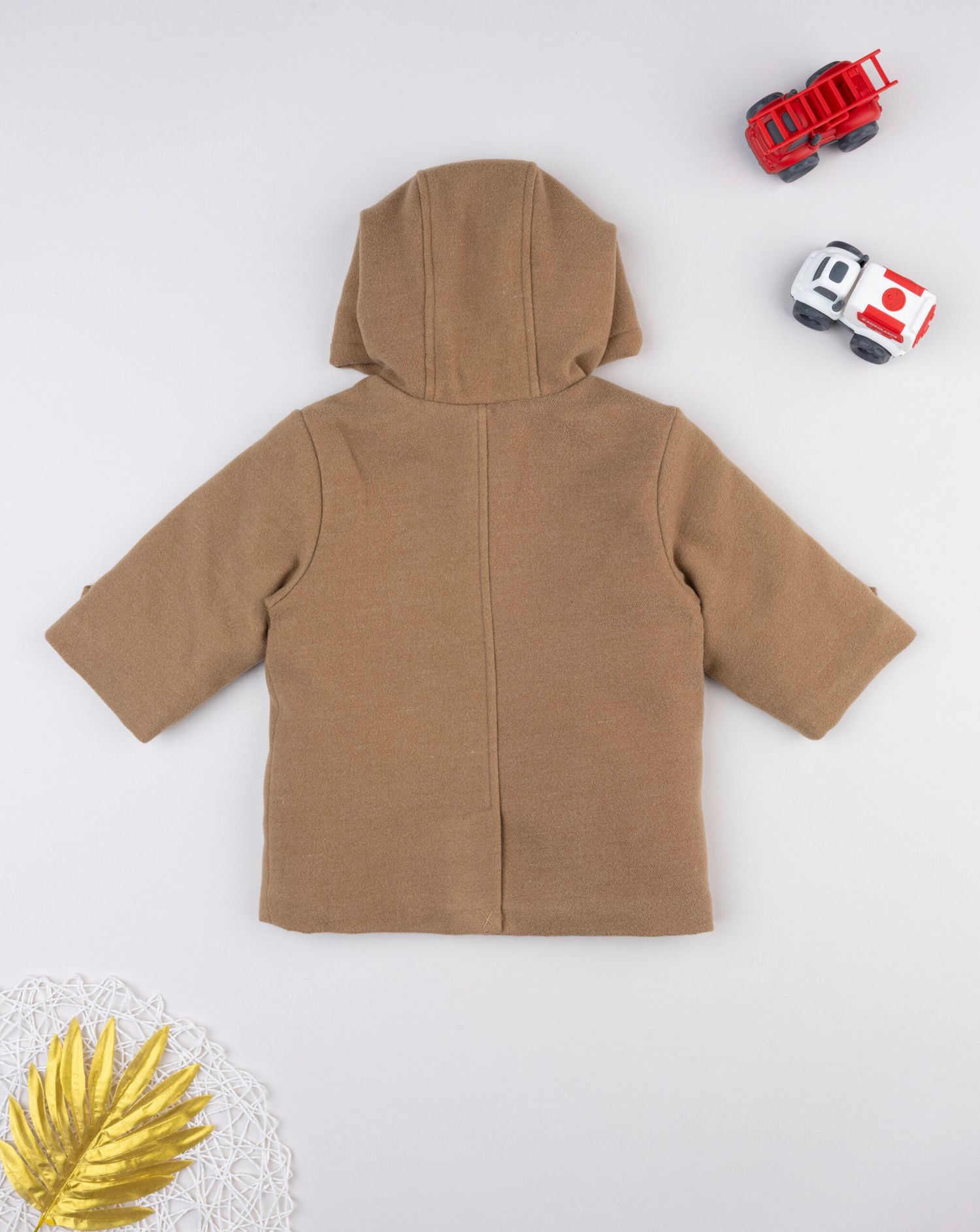 βρεφικό παλτό montgomery καφέ για αγόρι - Prénatal