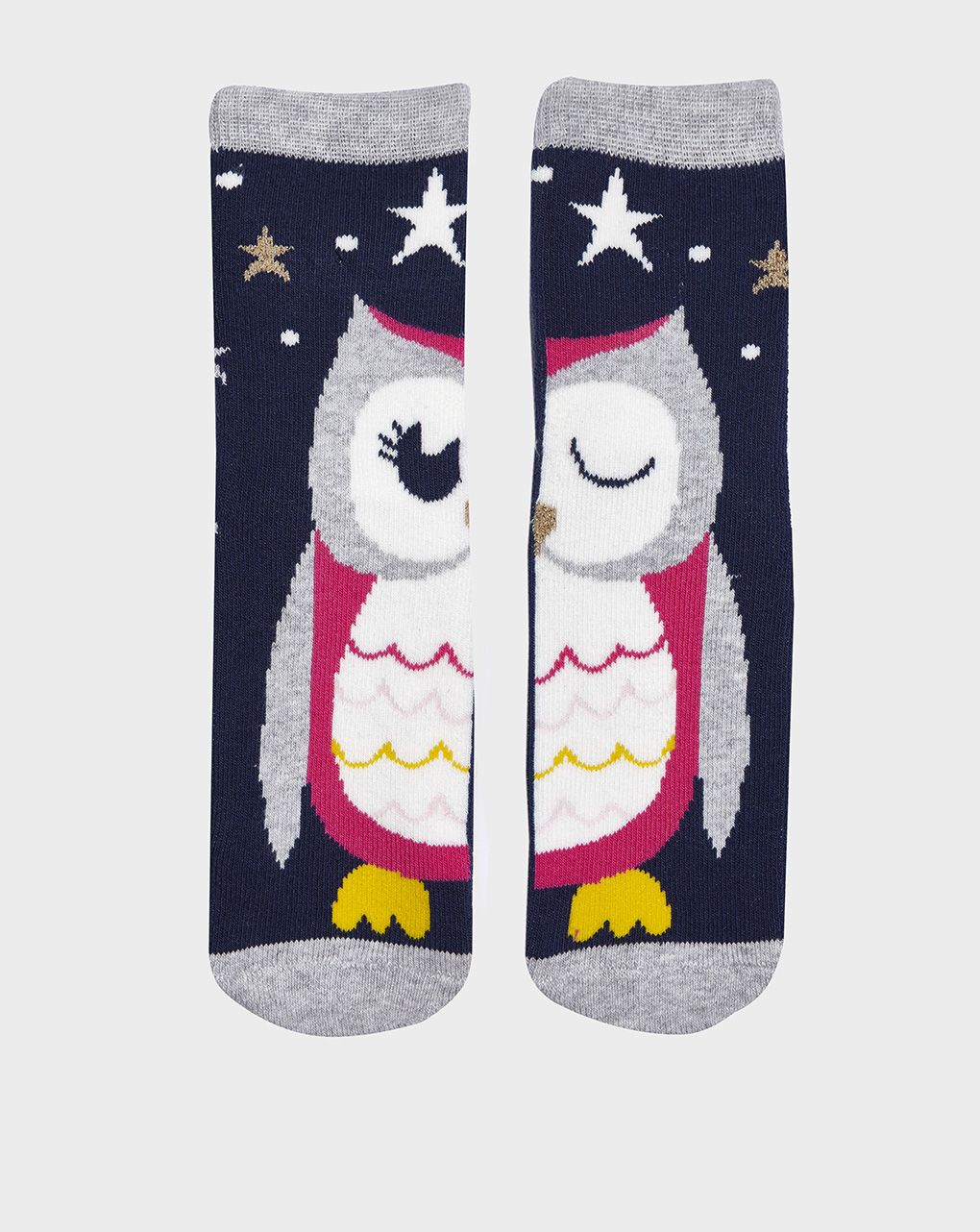 παιδικές αντιολισθητικές κάλτσες με κουκουβάγια για κορίτσι