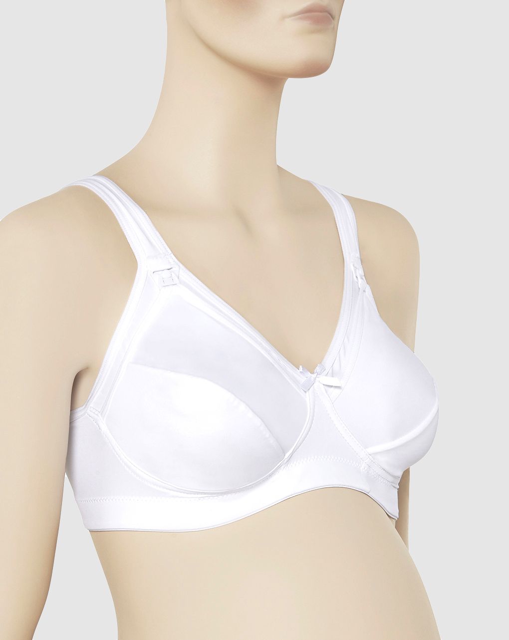 γυναικείο σουτιέν θηλασμού από μικροΐνες λευκό cup e - Prénatal