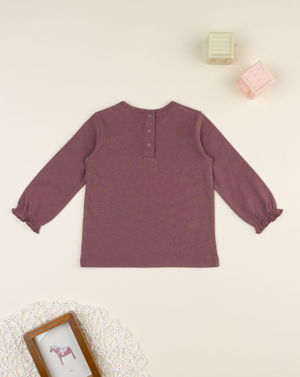 βρεφική μπλούζα σάπιο μήλο wood για κορίτσι - Prénatal