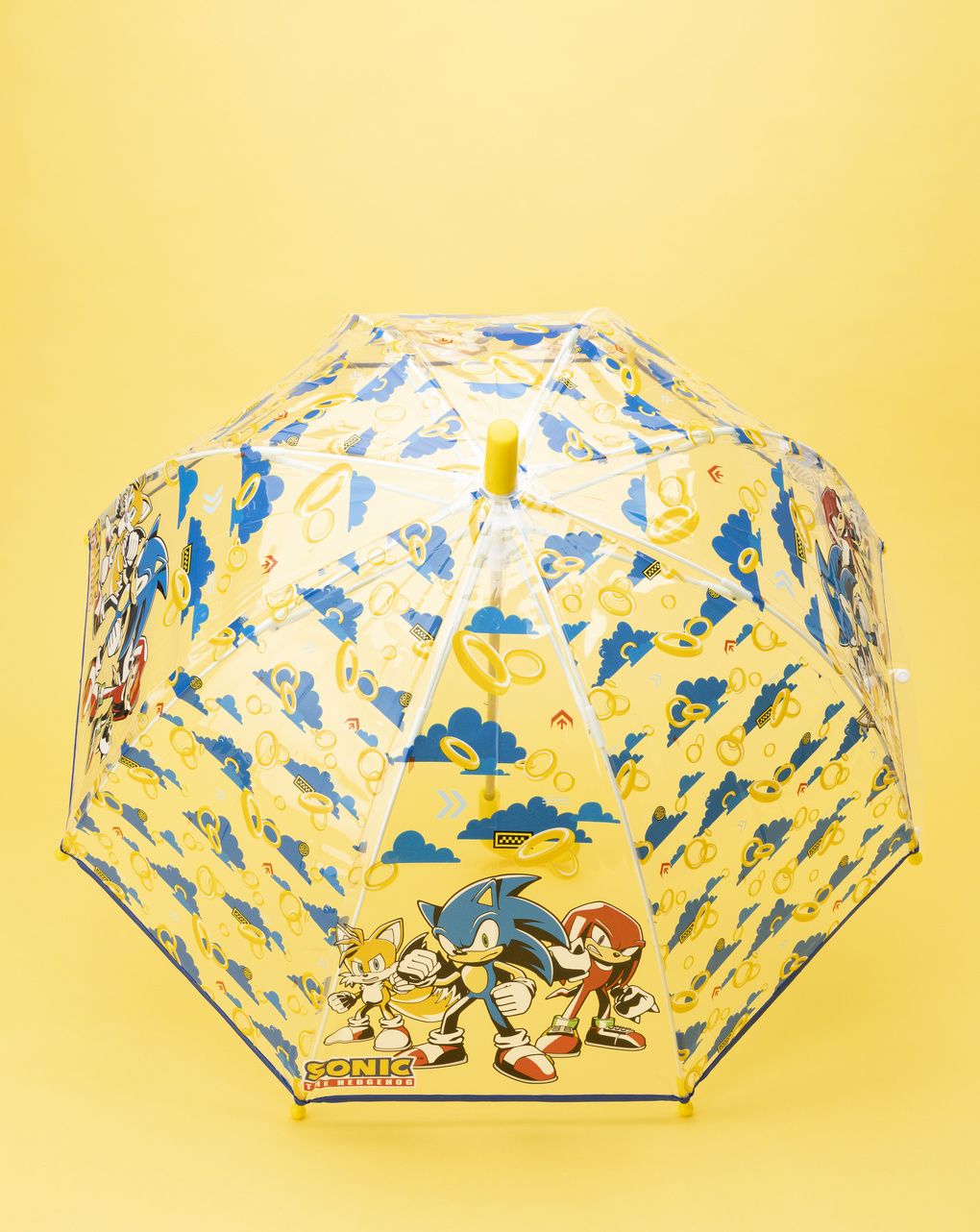 παιδική ομπρέλα διαφανής sonic για αγόρι