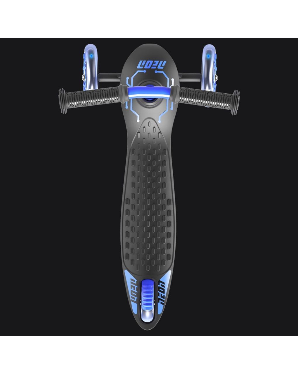 Yvolution πατίνι με 3 τροχούς neon glider led μπλε 53.100964 - Yvolution