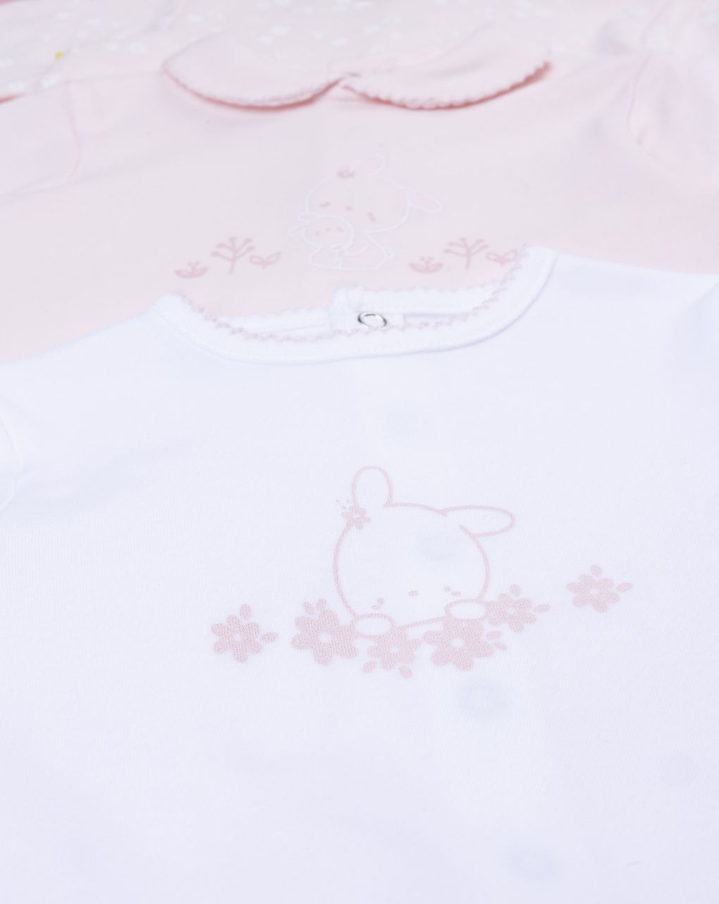 βρεφικό σετ φορμάκια με λαγουδάκια πακέτο x3 για κορίτσι - Prénatal