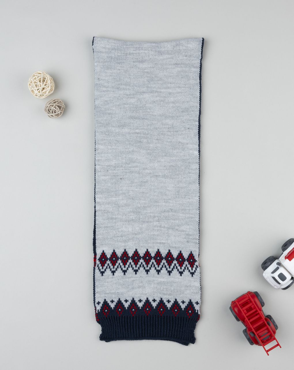 παιδικό κασκόλ γκρι/μπλε για αγόρι - Prénatal