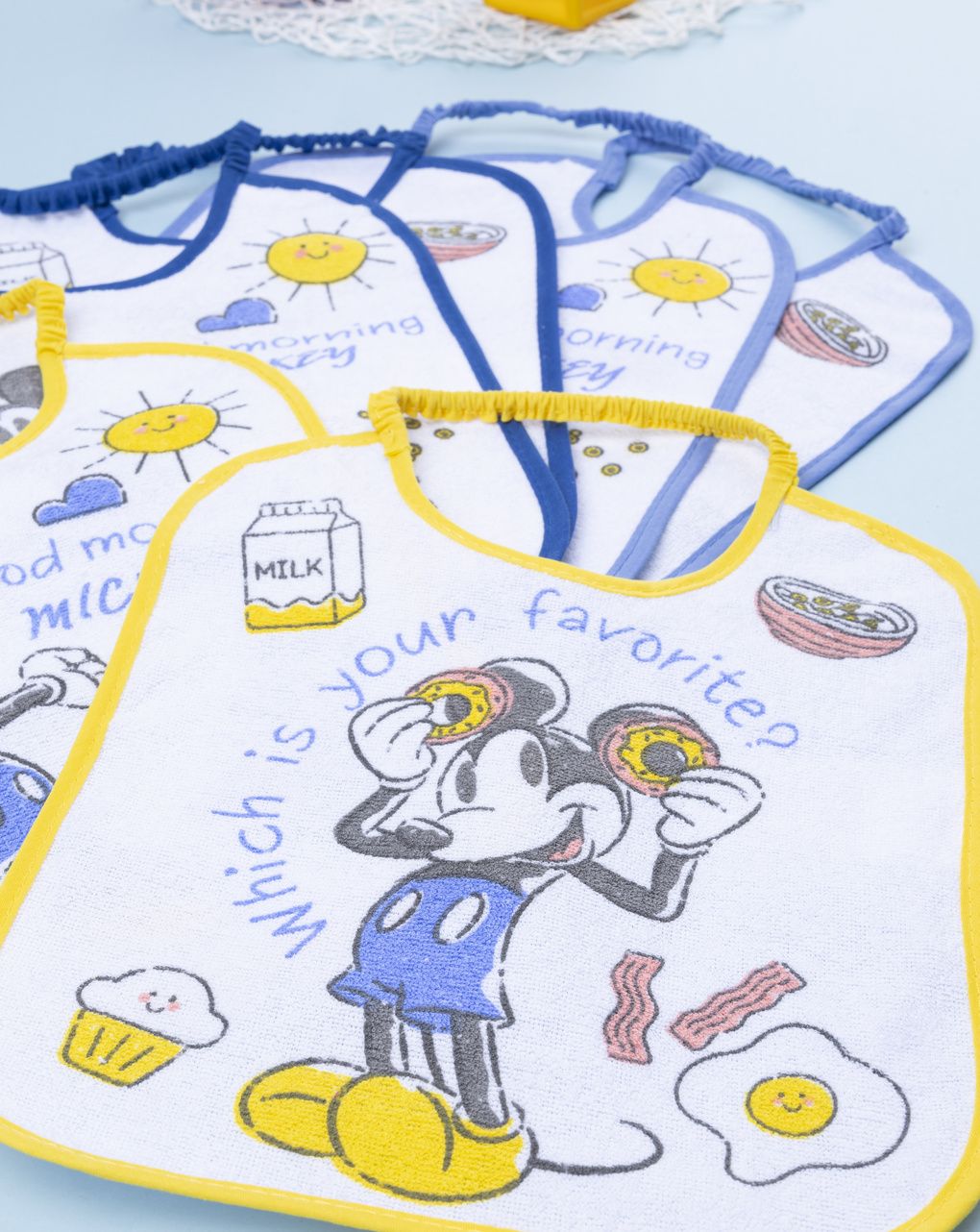 βρεφικές σαλιάρες πακέτο x6 mickey για αγόρι - Prénatal