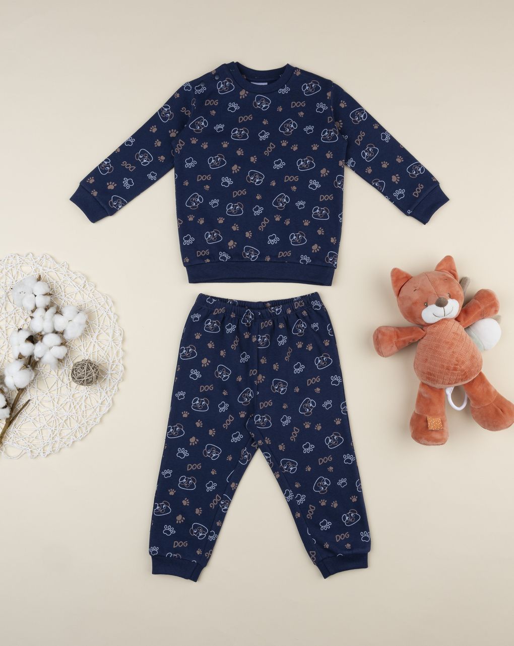 βρεφική πιτζάμα μπλε dog για αγόρι - Prénatal