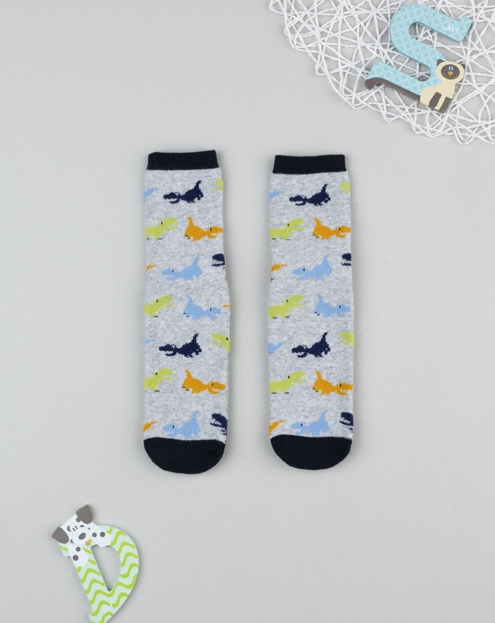 παιδικές αντιολισθητικές κάλτσες dinos για αγόρι