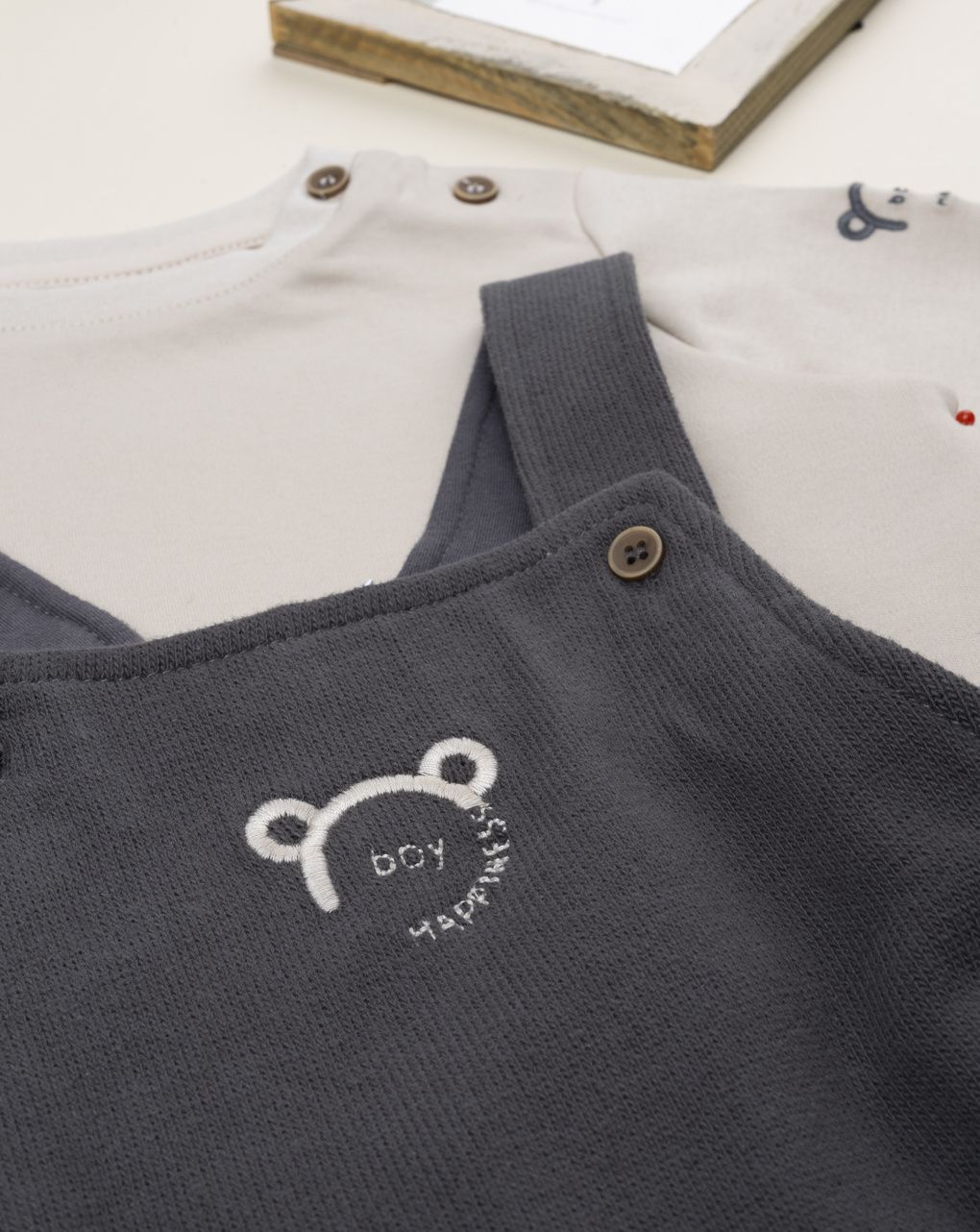 βρεφικό σετ μπλούζα σετ και σαλοπέτα για αγόρι - Prénatal