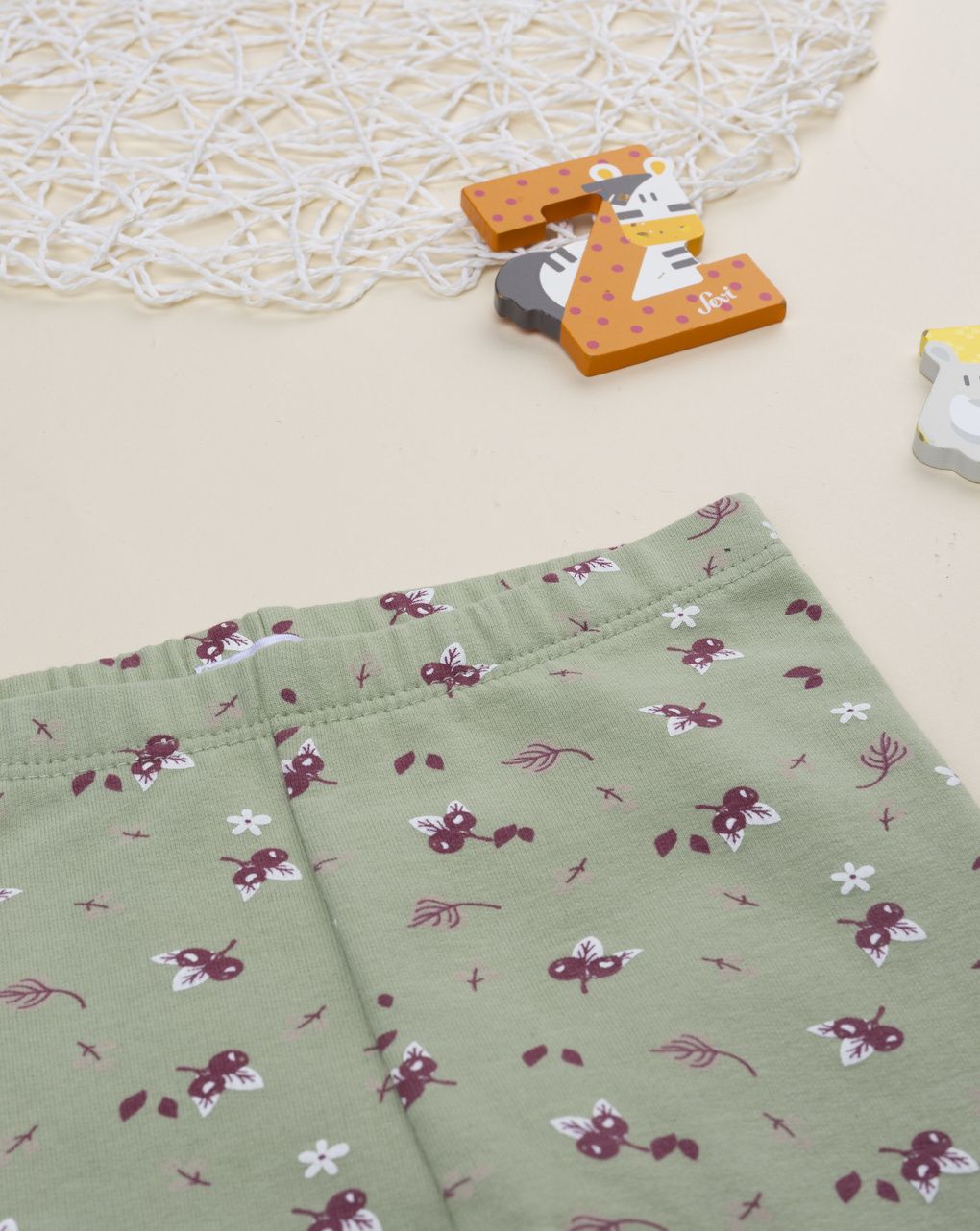 βρεφικό κολάν μέντα με λουλούδια για κορίτσι - Prénatal