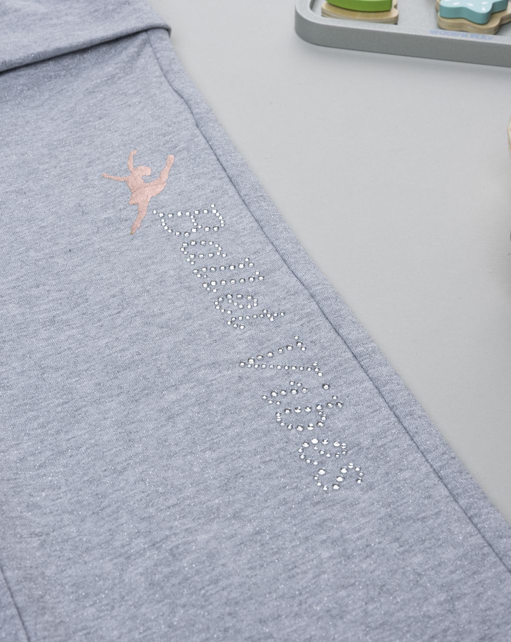 παιδικό παντελόνι φόρμας γκρι μπαλαρίνα για κορίτσι - Prénatal