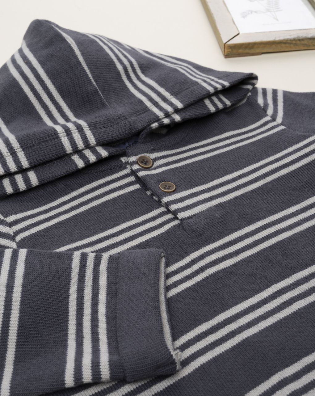 βρεφική μπλούζα γκρι ριγέ για αγόρι - Prénatal