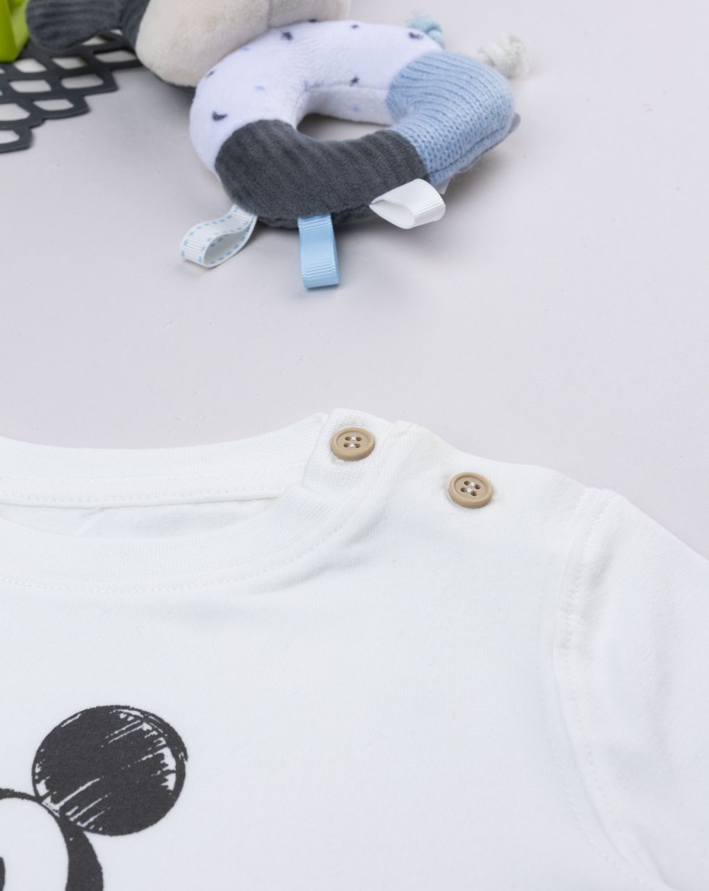 βρεφική μπλούζα λευκή mickey για αγόρι - Prénatal
