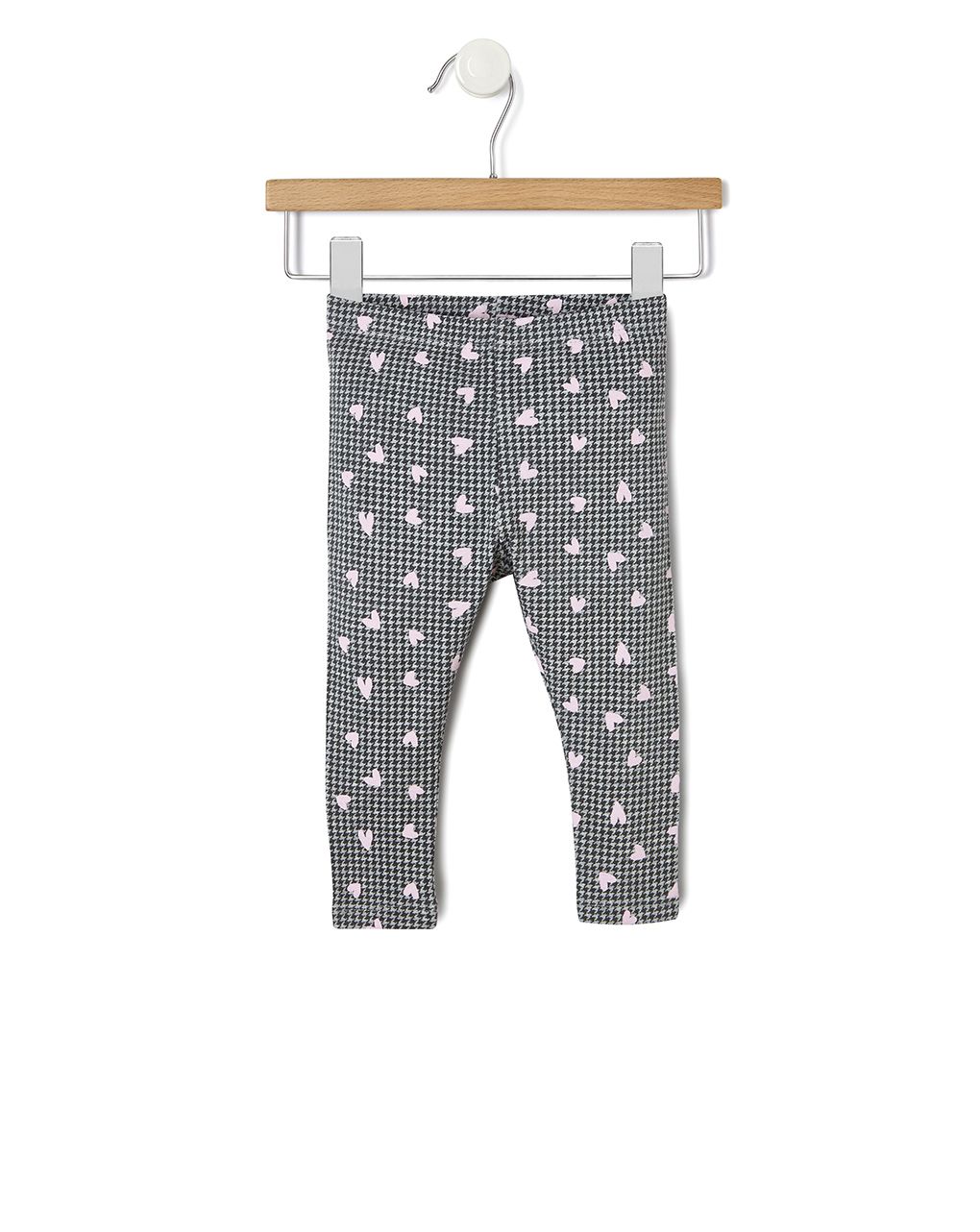 βρεφικό κολάν pied de poule με καρδούλες για κορίτσι - Prénatal