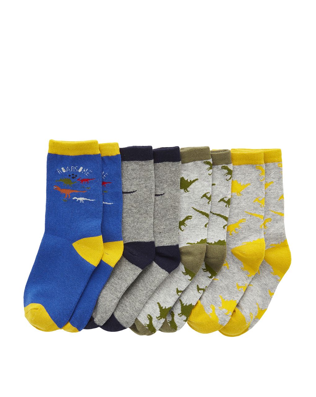 παιδικές κάλτσες με δεινόσαυρους πακέτο x4 για αγόρι - Prénatal
