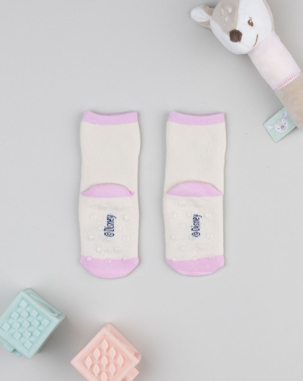 βρεφικές αντιολισθητικές κάλτσες minnie για κορίτσι - Prénatal