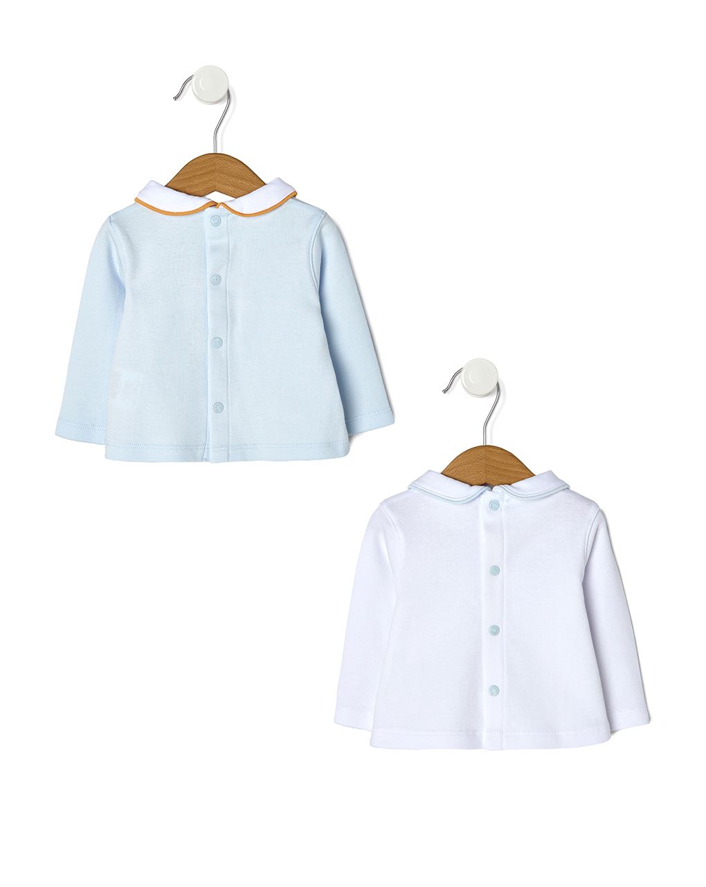 βρεφικά μπλουζάκια με ζωάκια πακέτο x2 για αγόρι - Prénatal