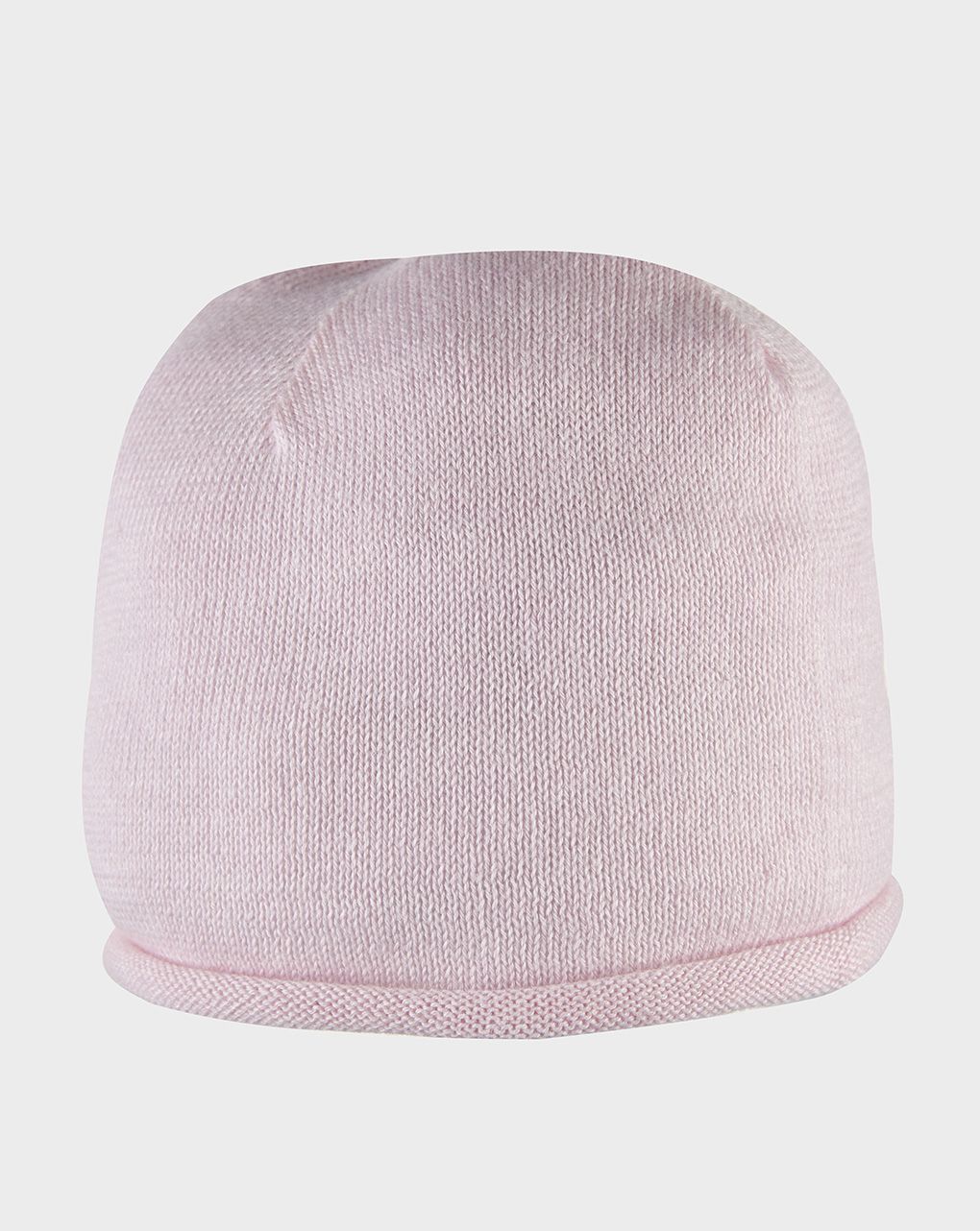 βρεφικό σκουφάκι μάλλινο ροζ για κορίτσι