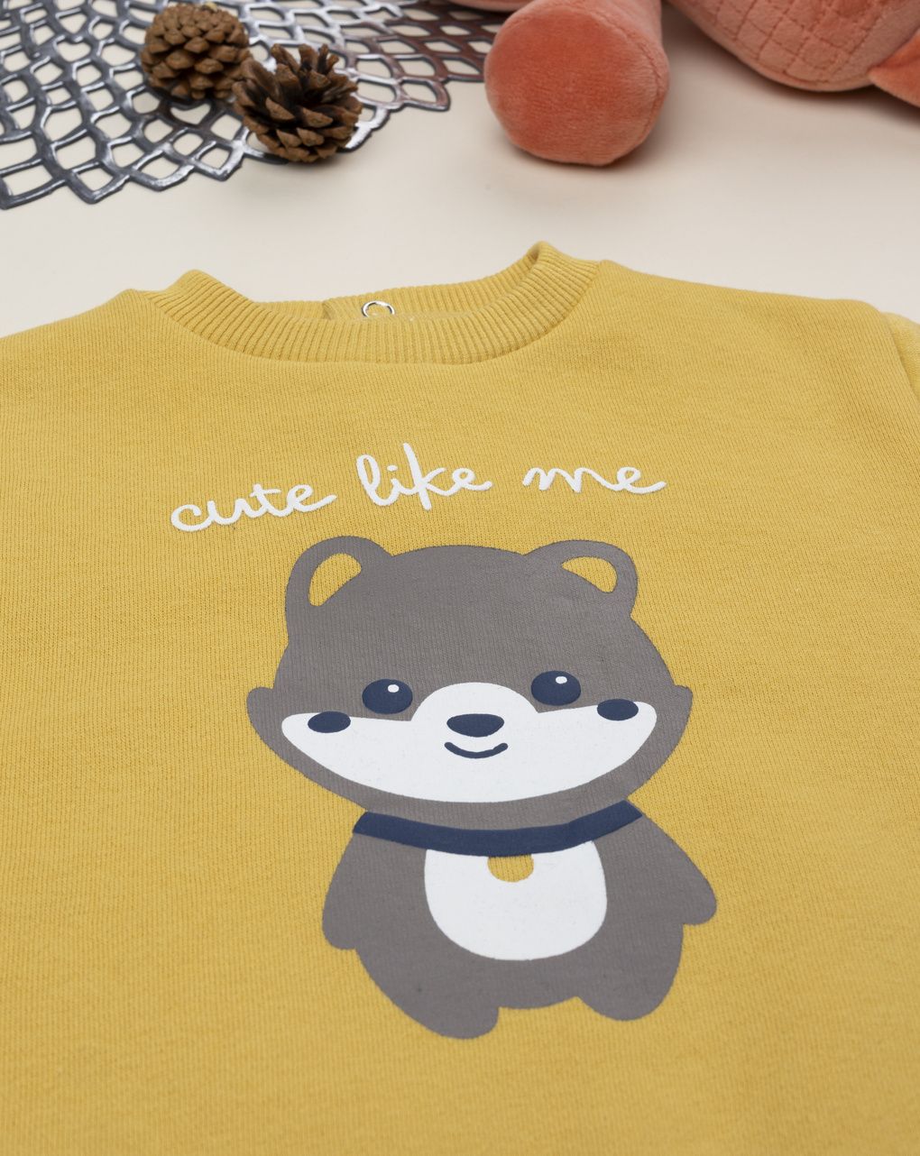 βρεφικό σετ μπλούζα φούτερ και φόρμα με σκυλάκι για αγόρι - Prénatal