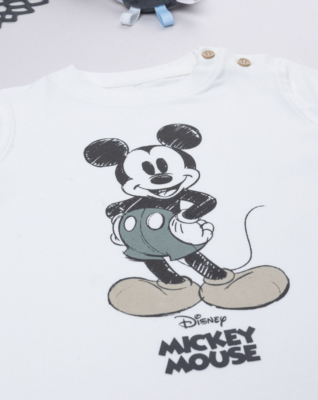 βρεφική μπλούζα λευκή mickey για αγόρι - Prénatal