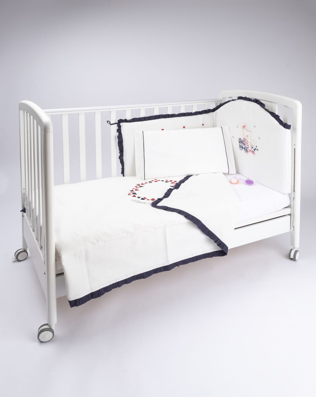 σετ για κρεβάτι x4 new marine για κορίτσι - Prénatal