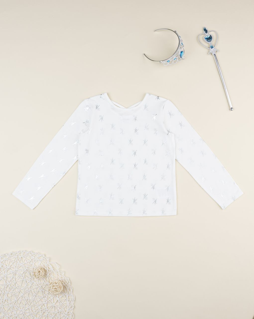 παιδική μπλούζα λευκή με μπαλερίνες για κορίτσι - Prénatal