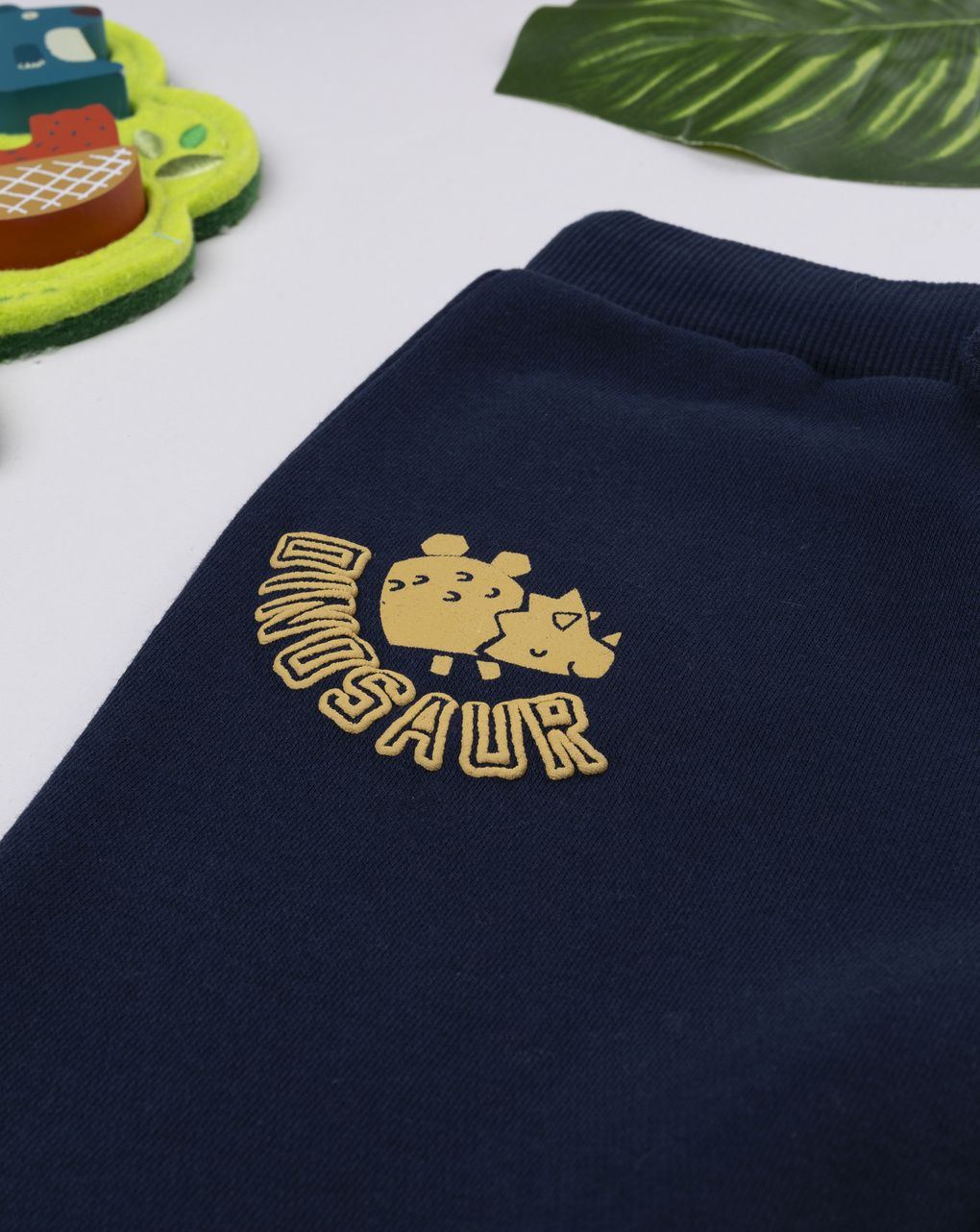 βρεφικό παντελόνι φόρμας μπλε με δεινόσαυρο για αγόρι - Prénatal