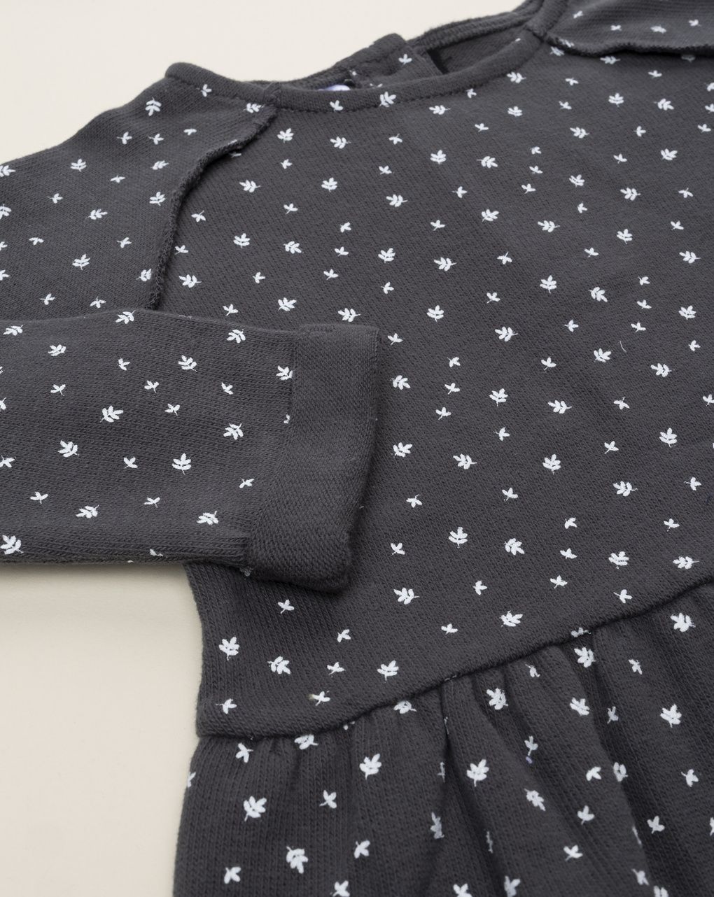 βρεφική μπλούζα γκρι με καρδούλες για κορίτσι - Prénatal