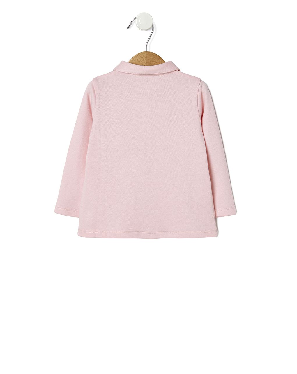 βρεφική μπλούζα πόλο ροζ για κορίτσι - Prénatal