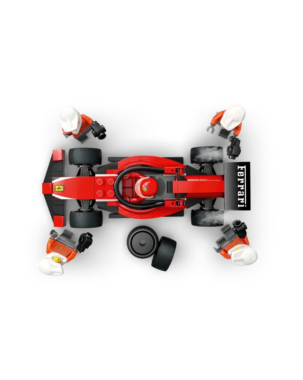 Lego city f1 pit stop & pit crew with ferrari car 60443 - Lego
