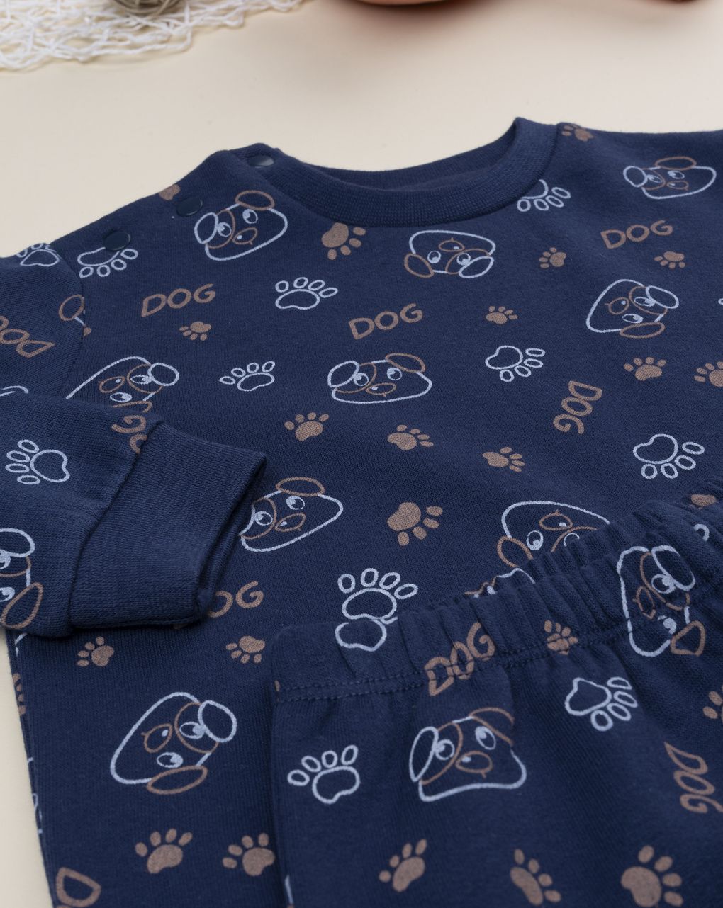 βρεφική πιτζάμα μπλε dog για αγόρι - Prénatal