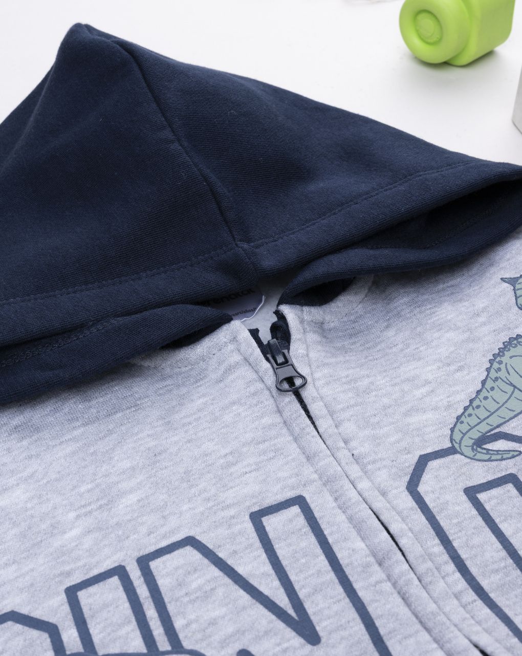 παιδική ζακέτα φούτερ γκρι dinos για αγόρι - Prénatal