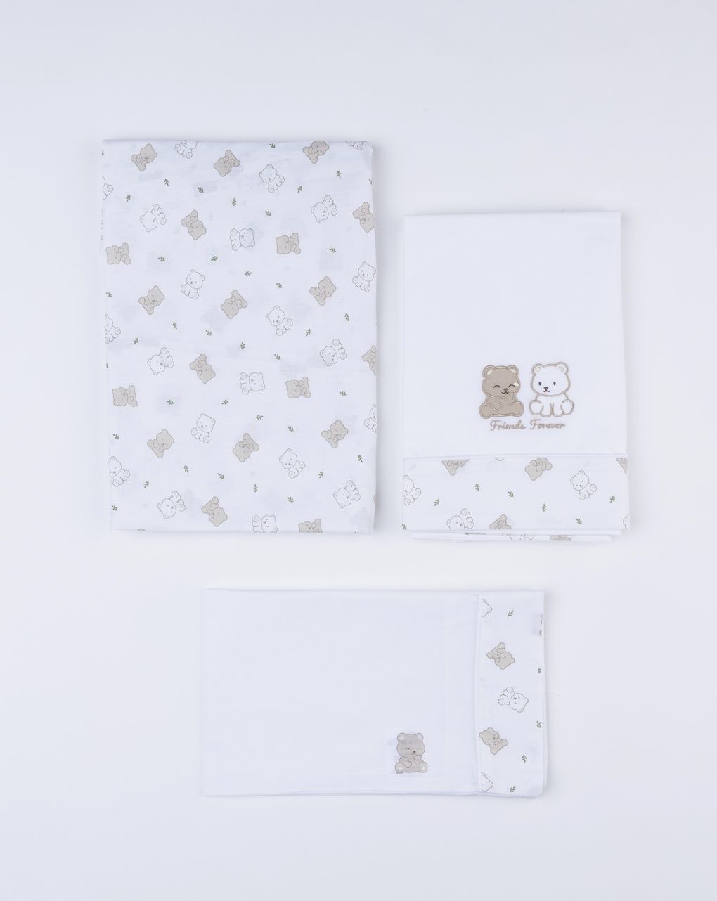 βρεφικό σετ για λίκνο/πορτ-μπεμπέ με αρκουδάκια για αγόρι