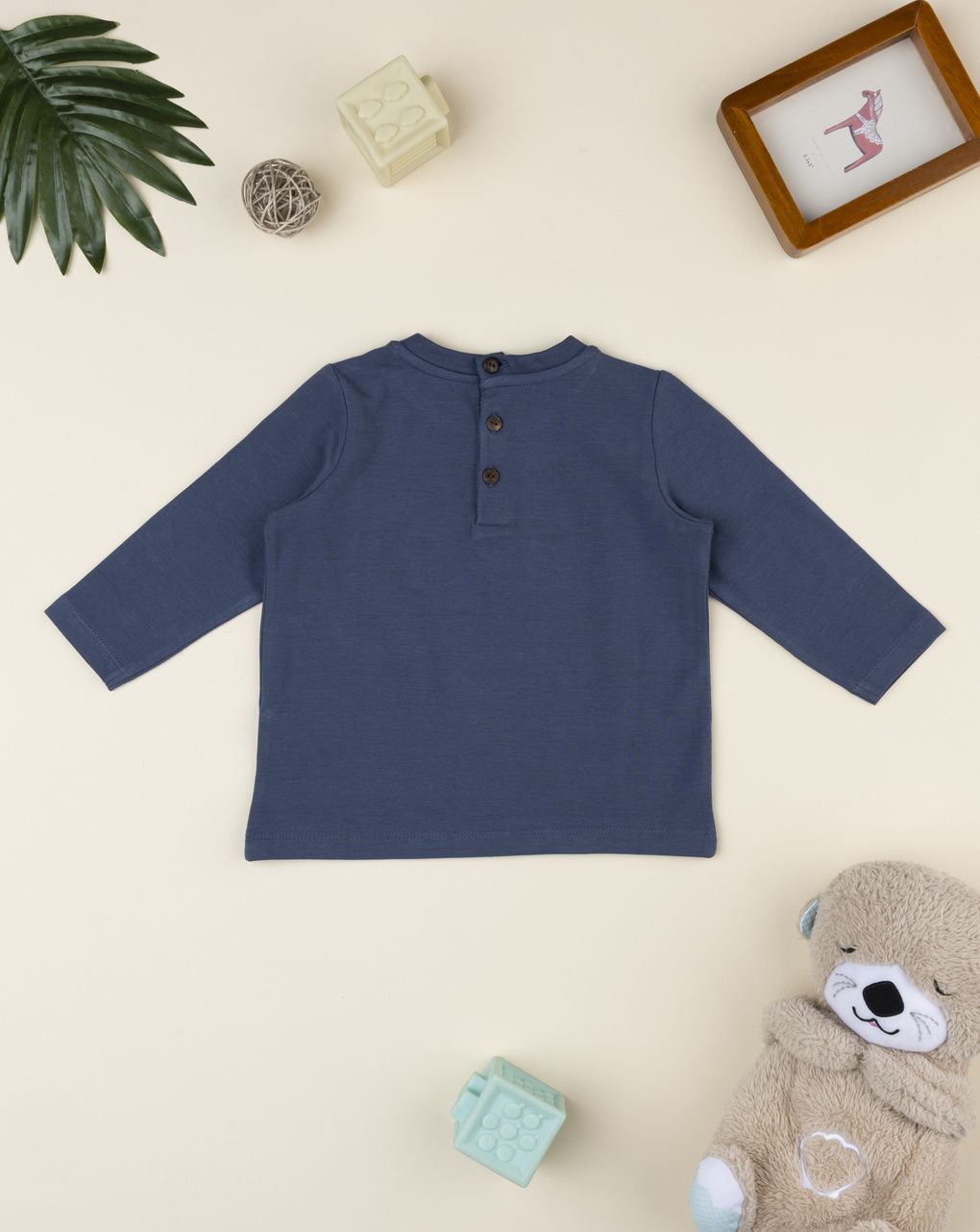 βρεφική μπλούζα μπλε camp για αγόρι - Prénatal