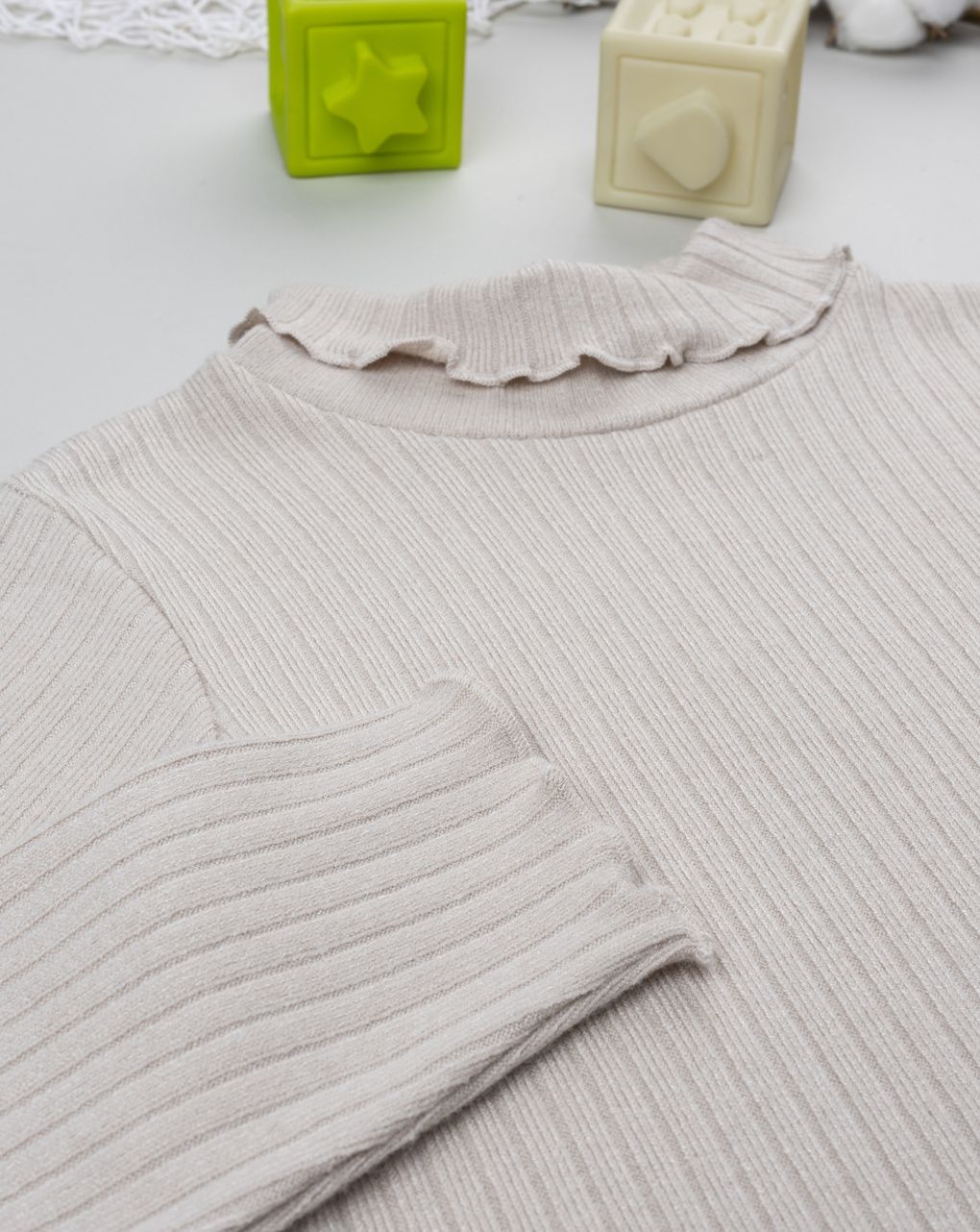 παιδική μπλούζα μπεζ με ζιβάγκο για κορίτσι - Prénatal