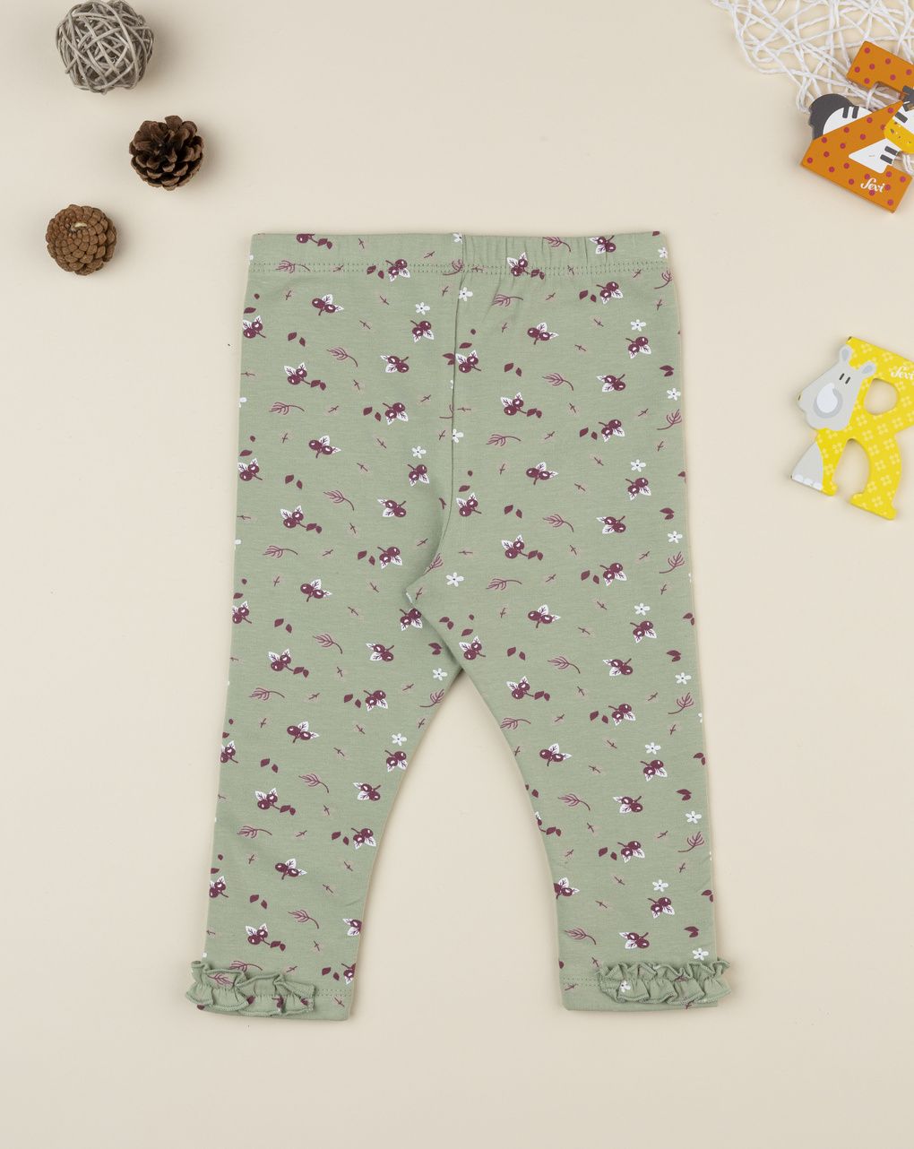 βρεφικό κολάν μέντα με λουλούδια για κορίτσι - Prénatal