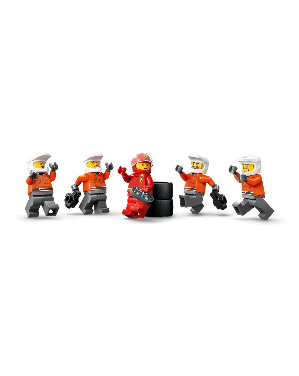 Lego city f1 pit stop & pit crew with ferrari car 60443 - Lego