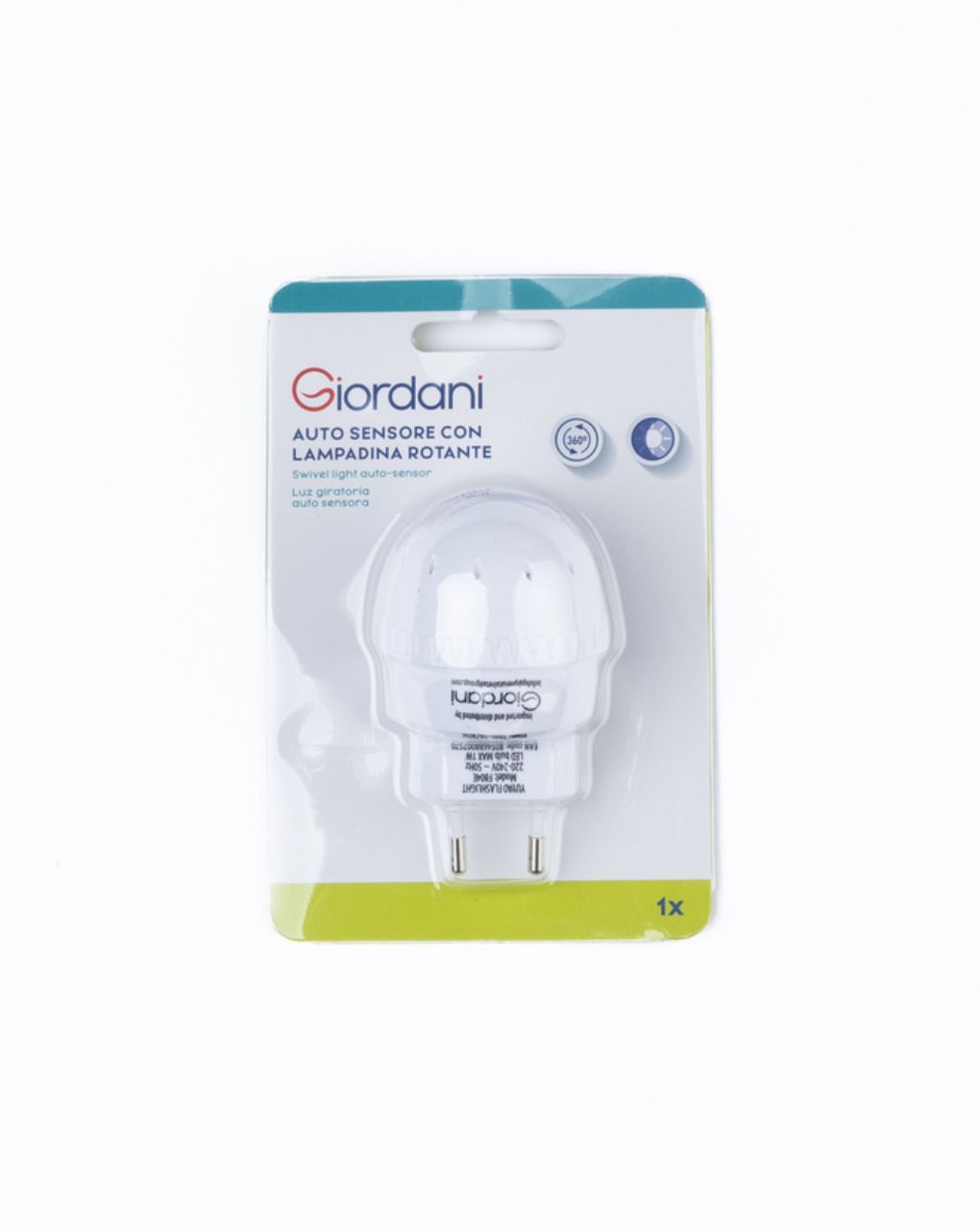 Giordani φωτάκι νυχτός με περιστρεφόμενη βάση και αισθητήρα φωτός - Giordani