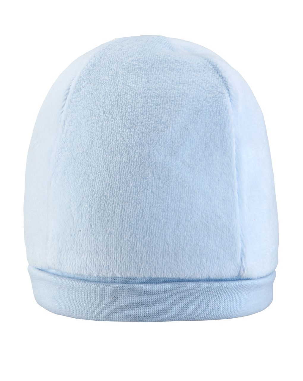 βρεφικό σκουφάκι σενίλ γαλάζιο για αγόρι - Prénatal