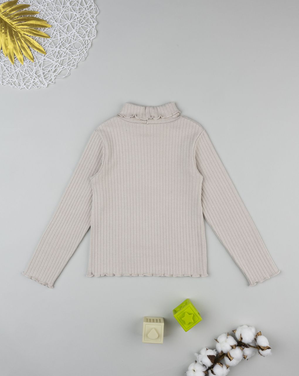 παιδική μπλούζα μπεζ με ζιβάγκο για κορίτσι - Prénatal